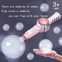 HKM-646355 Electric Automatic Bubble Wand Toy for Kids - Fun Outdoor Soap Blower for Parties and Gardens