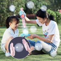 HKM-646355 Electric Automatic Bubble Wand Toy for Kids - Fun Outdoor Soap Blower for Parties and Gardens