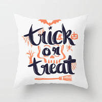 HKM-646483 Halloween-Themed Printed Throw Pillow Cushion Cover - 45x45cm, Various Designs Available
