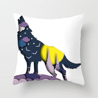 HKM-646483 Halloween-Themed Printed Throw Pillow Cushion Cover - 45x45cm, Various Designs Available
