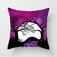 HKM-646483 Halloween-Themed Printed Throw Pillow Cushion Cover - 45x45cm, Various Designs Available