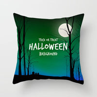 HKM-646483 Halloween-Themed Printed Throw Pillow Cushion Cover - 45x45cm, Various Designs Available