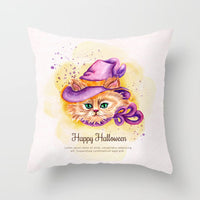HKM-646483 Halloween-Themed Printed Throw Pillow Cushion Cover - 45x45cm, Various Designs Available