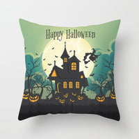 HKM-646483 Halloween-Themed Printed Throw Pillow Cushion Cover - 45x45cm, Various Designs Available