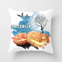 HKM-646483 Halloween-Themed Printed Throw Pillow Cushion Cover - 45x45cm, Various Designs Available