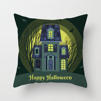 HKM-646483 Halloween-Themed Printed Throw Pillow Cushion Cover - 45x45cm, Various Designs Available