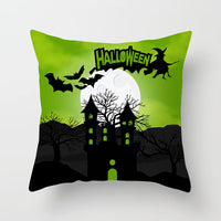 HKM-646483 Halloween-Themed Printed Throw Pillow Cushion Cover - 45x45cm, Various Designs Available