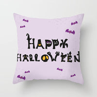 HKM-646483 Halloween-Themed Printed Throw Pillow Cushion Cover - 45x45cm, Various Designs Available