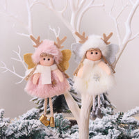 HKM-646547 Plush Christmas Antler Decor Ornaments with Big Eyes – 17cm, Unisex, Adorable Holiday Touch