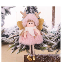 HKM-646547 Plush Christmas Antler Decor Ornaments with Big Eyes – 17cm, Unisex, Adorable Holiday Touch