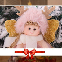 HKM-646547 Plush Christmas Antler Decor Ornaments with Big Eyes – 17cm, Unisex, Adorable Holiday Touch