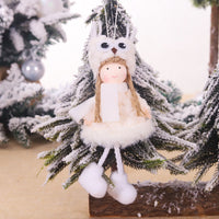 HKM-646547 Plush Christmas Antler Decor Ornaments with Big Eyes – 17cm, Unisex, Adorable Holiday Touch