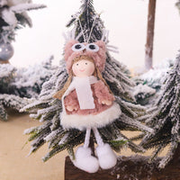 HKM-646547 Plush Christmas Antler Decor Ornaments with Big Eyes – 17cm, Unisex, Adorable Holiday Touch