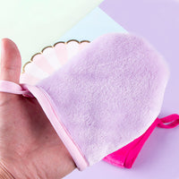 HKM-646675 Superfine Flannel Makeup Remover Gloves - Gentle Cleaning for Flawless Skin