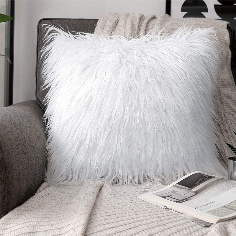 HKM-646803 Plush Gradient Pillowcase in Various Colors - Soft, Skin-Friendly Cushion Cover for Home and Outdoor Use