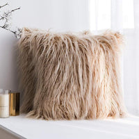 HKM-646803 Plush Gradient Pillowcase in Various Colors - Soft, Skin-Friendly Cushion Cover for Home and Outdoor Use
