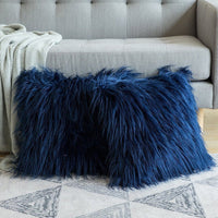 HKM-646803 Plush Gradient Pillowcase in Various Colors - Soft, Skin-Friendly Cushion Cover for Home and Outdoor Use