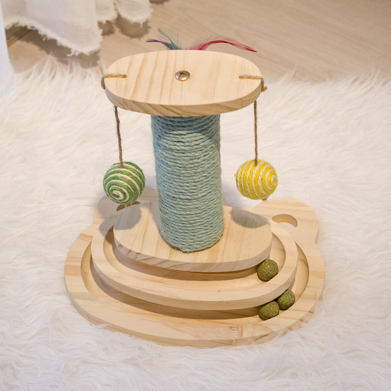 HKM-646867 Cat Scratcher Interactive Maze Ball Toy