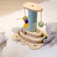 HKM-646867 Cat Scratcher Interactive Maze Ball Toy