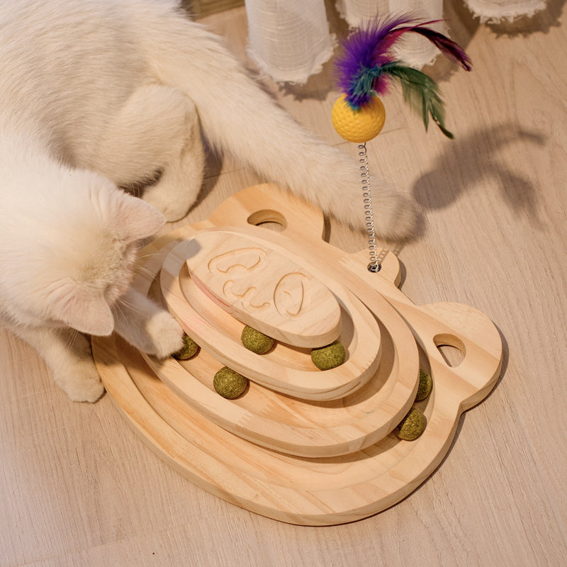 HKM-646867 Cat Scratcher Interactive Maze Ball Toy