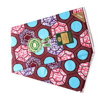 HKM-646931 African Ethnic Batik Double-sided Printed 100% Cotton Fabric - Versatile for Apparel and Home Décor