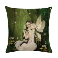 HKM-646931 Customizable 45x45cm Linen Cushion Cover with Digital Print Front and Plain Cotton Back