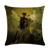 HKM-646931 Customizable 45x45cm Linen Cushion Cover with Digital Print Front and Plain Cotton Back