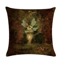 HKM-646931 Customizable 45x45cm Linen Cushion Cover with Digital Print Front and Plain Cotton Back
