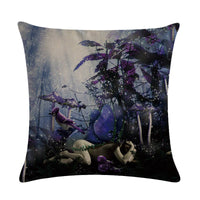 HKM-646931 Customizable 45x45cm Linen Cushion Cover with Digital Print Front and Plain Cotton Back