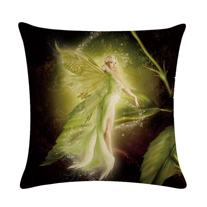 KTX-646931 Customizable 45x45cm Linen Cushion Cover with Digital Print Front and Plain Cotton Back