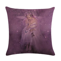 HKM-646931 Customizable 45x45cm Linen Cushion Cover with Digital Print Front and Plain Cotton Back