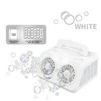 HKM-647059 Automatic Bubble Maker Machine for All Ages - Portable Electric Bubble Blower in Black or White