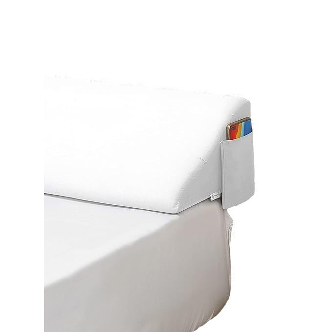 HKM-647059 Long Triangle Pillow for Bedside Gap Filling - Soft Sponge Wedge, Modern Design, Multiple Sizes Available