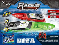 HKM-647251 1/14 Scale Mini Remote Control High-Speed Boat, 15km/h Electric RC Racing Ship for Indoor & Outdoor Fun