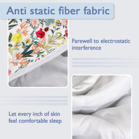 HKM-647251 Lightweight Floral Microfiber Quilt Set with 2 Pillow Shams - All Season Twin & Full Sizes