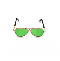 HKM-647251 Pet Mini Hip Hop Sunglasses for Small Pets - Colorful Metal Frame with Resin Lenses - 8CM