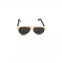 HKM-647251 Pet Mini Hip Hop Sunglasses for Small Pets - Colorful Metal Frame with Resin Lenses - 8CM
