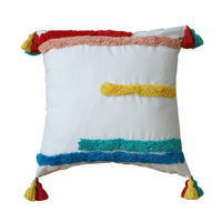HKM-647251 Rainbow Tufted Pillowcase Collection - Embroidered Fashion Design in Multiple Sizes