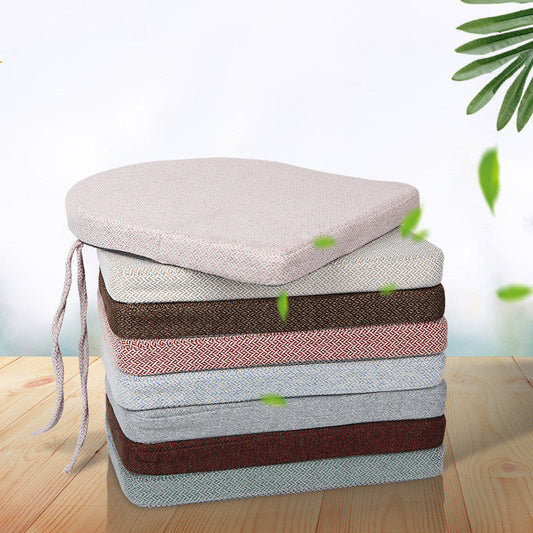 HKM-647315 Non-Slip Chenille U-Shaped Removable and Washable Dining Chair Cushion