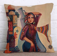 HKM-647379 Minority Folk-Custom Decorative Pillowcase in Soft Cotton, Linen, and Flannel – 45x45 cm