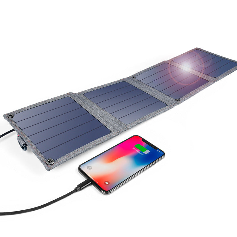 HKM-647443 Solar Charger for Mobile Phones and Tablets with 3000mA Output and USB Interface