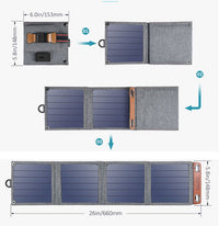 HKM-647443 Solar Charger for Mobile Phones and Tablets with 3000mA Output and USB Interface