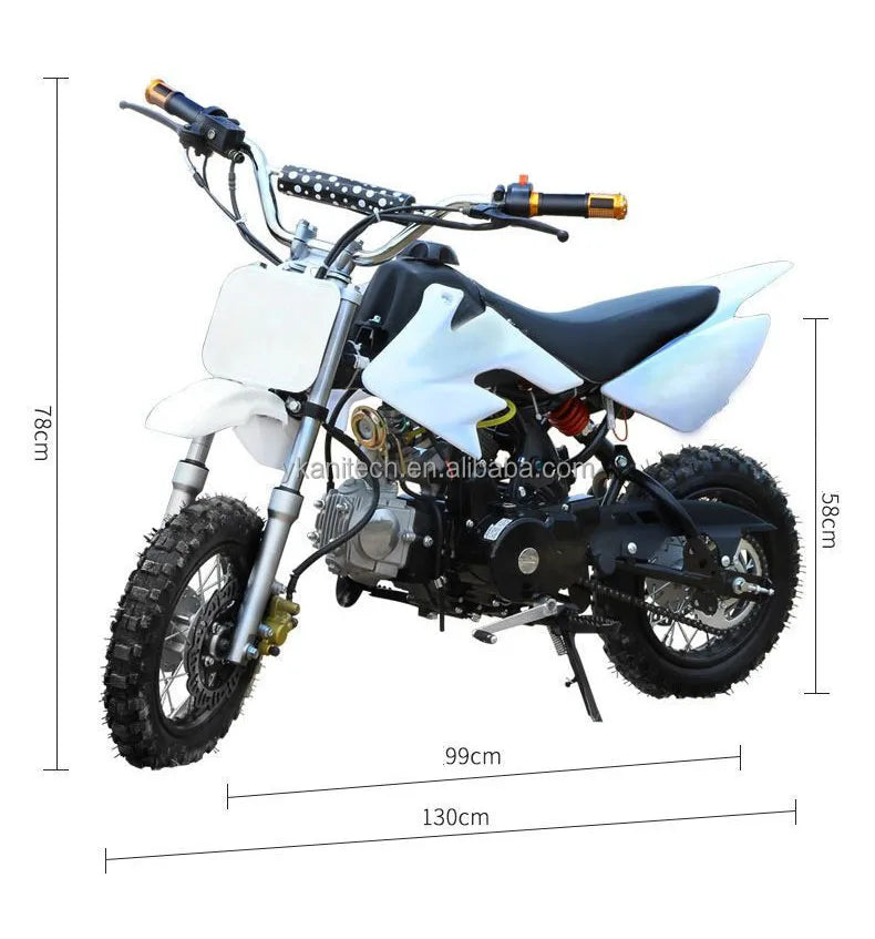 KTX-647827 Fast Speed 110cc 4-Stroke Mini Bike for Adults and Kids – Gasoline Pocket Bike with Front and Back Disc Brakes
