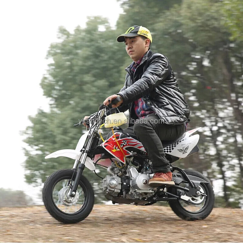 KTX-647827 Fast Speed 110cc 4-Stroke Mini Bike for Adults and Kids – Gasoline Pocket Bike with Front and Back Disc Brakes