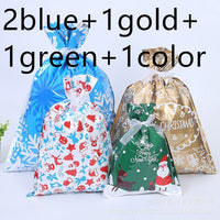 HKM-648019 Christmas Gift Candy Bags Set - 30 Cute Aluminum Foil Pouches for Kids, Ideal for Treats and Decorations