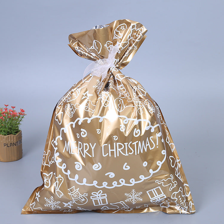 HKM-648019 Christmas Gift Candy Bags Set - 30 Cute Aluminum Foil Pouches for Kids, Ideal for Treats and Decorations