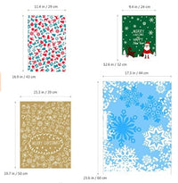 HKM-648019 Christmas Gift Candy Bags Set - 30 Cute Aluminum Foil Pouches for Kids, Ideal for Treats and Decorations