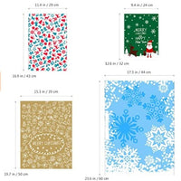 HKM-648019 Christmas Gift Candy Bags Set - 30 Cute Aluminum Foil Pouches for Kids, Ideal for Treats and Decorations
