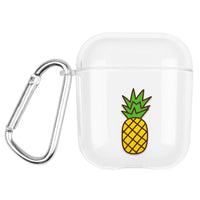 HKM-648147 Transparent Cartoon Hard Shell Case for Apple AirPods (1st & 2nd Gen) – Graffiti Pattern Designs