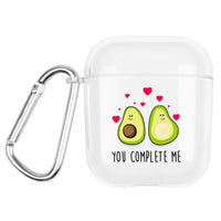 HKM-648147 Transparent Cartoon Hard Shell Case for Apple AirPods (1st & 2nd Gen) – Graffiti Pattern Designs